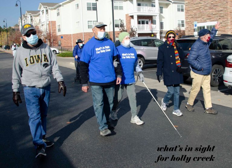 The Holly Creek team walking to raise funds for the Foundation Fighting Blindness this fall (Dave and Marge Vitale, center) The Holly Creek team walking to raise funds for the Foundation Fighting Blindness this fall (Dave and Marge Vitale, center)